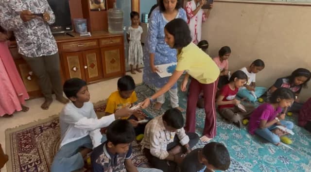 A community care activity during a visit